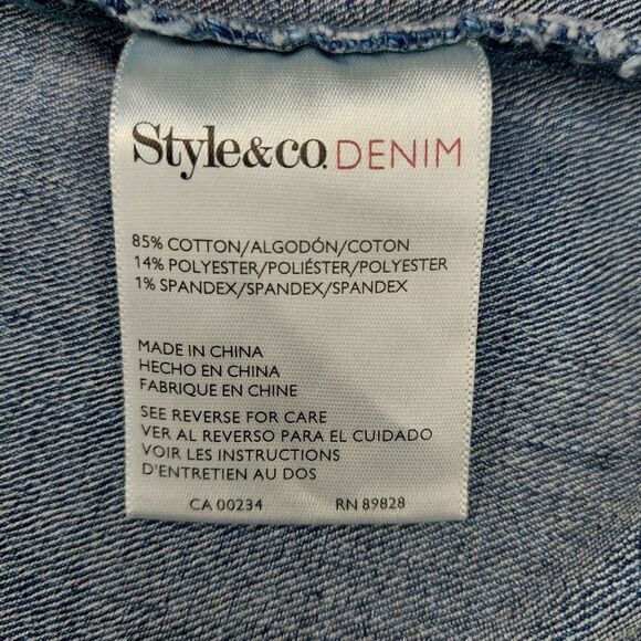 Womans Style & Co. Denim Vest sz XS - Picture 13 of 14